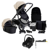 iCandy Orange 4 Complete Travel System with Cabriofix i-Size & Base - Latte/Black