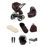 egg® 3 Luxury Shell i-Size Bundle - Mulberry