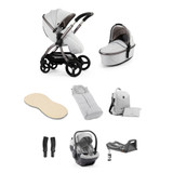 egg® 3 Luxury Shell i-Size Special Edition Bundle - Houndstooth Silver