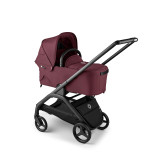 Bugaboo Dragonfly Stroller + Carrycot - Black/Dark Cherry