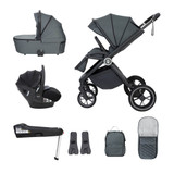 Babymore Kai Pecan i-Size & Base Travel System - Forest Grey