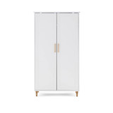 Obaby Orla Double Wardrobe - White with Natural