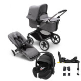 Bugaboo Fox 3 Complete with Pebble 360 Pro2 & Base - Graphite/Grey Melange