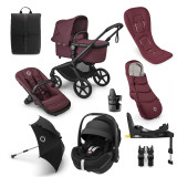 Bugaboo Fox 5 Renew Pebble 360 Pro Ultimate Bundle - Dark Cherry