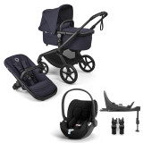 Bugaboo Fox 5 Renew All Terrain Pushchair + Cloud T & Base - Deep Indigo