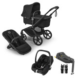 Bugaboo Fox 5 Renew All Terrain Pushchair + Cabriofix i-Size & Base - Heritage Black