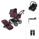 Bugaboo Fox 5 Renew All Terrain Pushchair + Cabriofix i-Size & Base - Dark Cherry