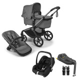 Bugaboo Fox 5 Renew All Terrain Pushchair + Cabriofix i-Size & Base - Moon Grey