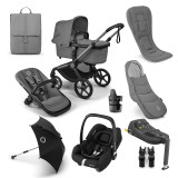 Bugaboo Fox 5 Renew Cabriofix i-Size Ultimate Bundle - Moon Grey