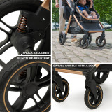 Kinderkraft Esme 3-in-1 Travel System - Pure Black