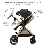 Kinderkraft Esme 3-in-1 Travel System - Pure Black