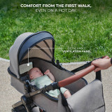 Kinderkraft Esme 3-in-1 Travel System - Pure Black