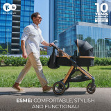 Kinderkraft Esme 3-in-1 Travel System - Pure Black