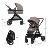 Kinderkraft Esme 3-in-1 Travel System - Sand Beige
