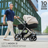 Kinderkraft Moov 2 3-in-1 Travel System - Black