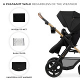 Kinderkraft Moov 2 3-in-1 Travel System - Black
