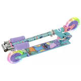 MV Sports Stitch Folding Inline Scooter with Light Up Wheels