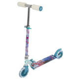 MV Sports Frozen 2 Folding Inline Scooter with Light Up Wheels
