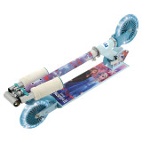 MV Sports Frozen 2 Folding Inline Scooter with Light Up Wheels