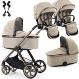 Babystyle Oyster 4 Twin Pushchair - Buttermilk