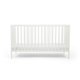 Ickle Bubba Hartley Classic Cot & Fibre Mattress - White