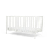 Ickle Bubba Hartley Classic Cot & Fibre Mattress - White