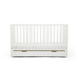 Ickle Bubba Hartley Classic Cot, Under Drawer & Fibre Mattress - White