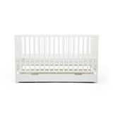 Ickle Bubba Hartley Classic Cot, Under Drawer & Fibre Mattress - White