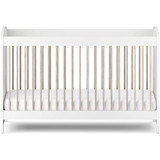 Silver Cross Valencia Cot Bed - White/Natural Ash