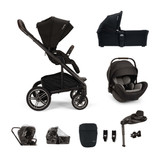 Nuna Mixx Next + Arra Flex & Base Curv Travel System Bundle - Caviar