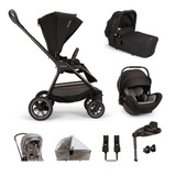 Nuna Triv Next + Arra Flex & Base Curv Travel System Bundle - Caviar