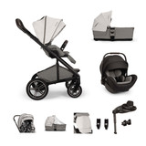 Nuna Mixx Next + Arra Flex & Base Curv Travel System Bundle - Mineral