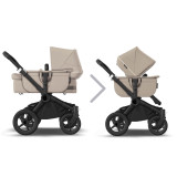 Bugaboo Donkey 5 Mono Complete Bundle - Black/Desert Taupe