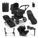 Bugaboo Donkey 5 Mono Ultimate Bundle - Black/Midnight Black