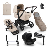 Bugaboo Donkey 5 Mono Ultimate Bundle - Black/Desert Taupe
