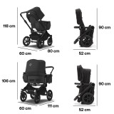 Bugaboo Donkey 5 Duo Complete Bundle - Black/Midnight Black