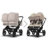 Bugaboo Donkey 5 Twin Complete Bundle - Black/Desert Taupe