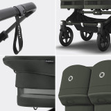 Bugaboo Donkey 5 Twin Ultimate Bundle - Black/Forest Green