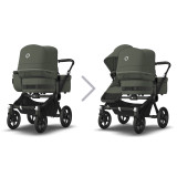 Bugaboo Donkey 5 Duo Cloud T Ultimate Bundle - Black/Forest Green