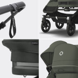 Bugaboo Donkey 5 Duo Cloud T Ultimate Bundle - Black/Forest Green