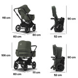 Bugaboo Donkey 5 Duo Cloud T Ultimate Bundle - Black/Forest Green