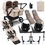 Bugaboo Donkey 5 Twin Cloud T Ultimate Bundle - Black/Desert Taupe