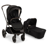 Nuna Triv LX Stroller + LYTL LX Carrycot, Footmuff and Gloves - Caviar