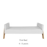 Gaia Baby Hera Cot Bed Studio Edit - White/Oak