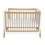 Gaia Baby Hera Cot Bed Studio Edit - White/Oak