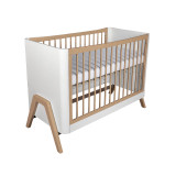 Gaia Baby Hera Cot Bed Studio Edit - White/Oak