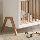 Gaia Baby Hera Cot Bed Studio Edit - White/Oak
