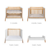 Gaia Baby Hera Studio Edit 2 Piece Room Set - White/Oak
