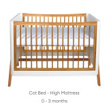 Gaia Baby Hera Studio Edit 2 Piece Room Set - White/Oak