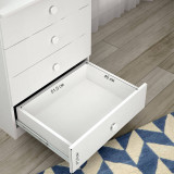 Shefa Kids Changing Dresser 600 with 4 Drawers - Elm White